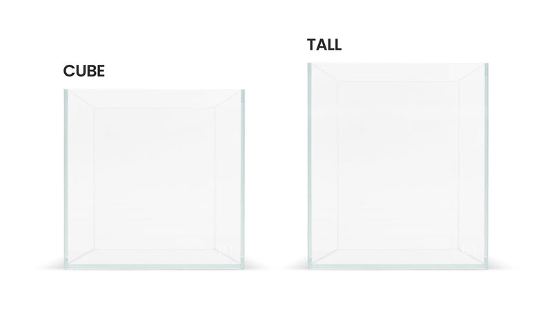 Ultum Nature Systems UNS 25T 5.9-gallon ultra-clear rimless aquarium with sleek, modern design and transparent glass.