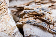 Ancient Pagoda Stone from UNSHARDSCAPE, showcasing a weathered stone with intricate pagoda design carvings.