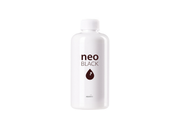Aquario Neo Black water conditioner bottle for aquarium water treatment, featuring black labeling and product details.