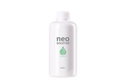 Aquario Neo Booster Plants organic carbon water conditioner bottle with label, used for aquatic plant health and tank maintenance.