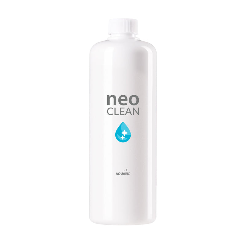 Aquario Neo Clean water conditioner bottle, clear liquid product for aquarium water treatment, labeled with brand and product name.