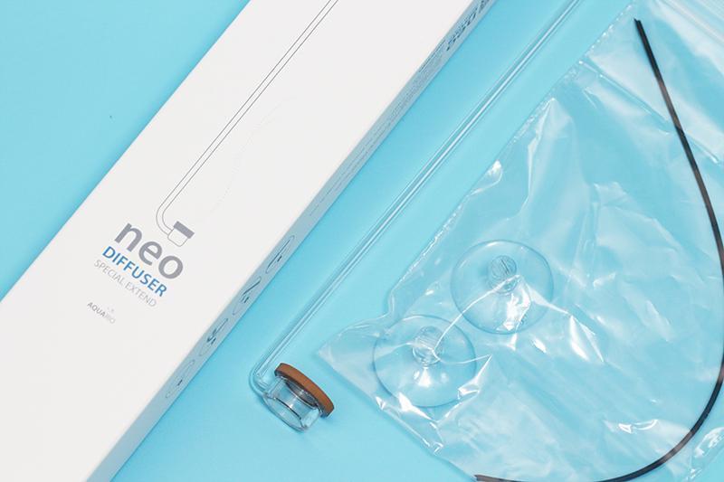 Aquario Neo CO2 extended special diffuser for aquarium, made of acrylic, designed to efficiently diffuse CO2 in aquatic environments.