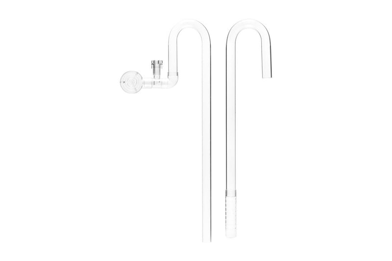 Aquario Neo Flow Lily Pipes premium aquarium accessories, clear glass with sleek design for aquarium filtration and decoration.