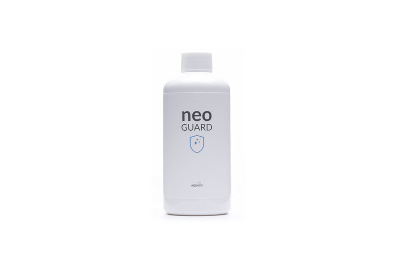 Aquario Neo Guard water conditioner bottle with label, designed for aquarium water treatment and safe aquatic environment.
