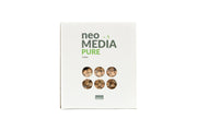 Aquario Neo Media Pure filter cartridge for aquarium filtration system, showing the clean, porous media for water purification.