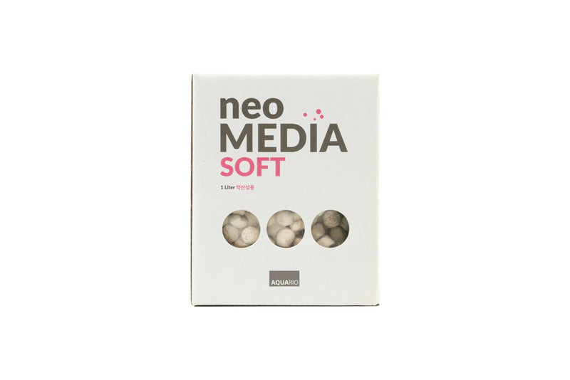 Aquario Neo Media Soft filter for aquariums, showing soft media media for biological filtration in a clear container.