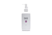 Aquario Neo Solution FE liquid iron fertilizer in a bottle, used as a water conditioner for aquatic plants and tanks.