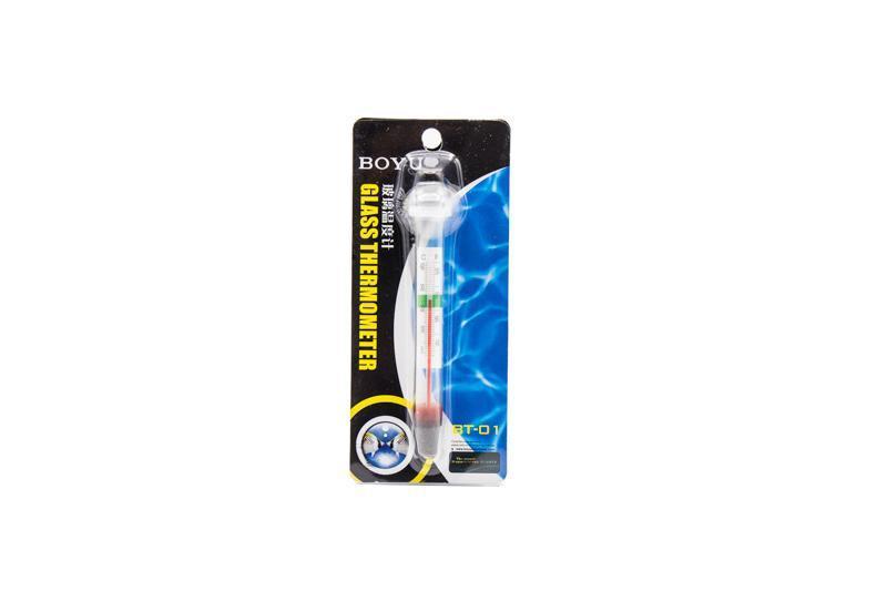 ASA Aquarium Thermometer accessory showing a clear plastic thermometer with temperature scale for fish tank monitoring.