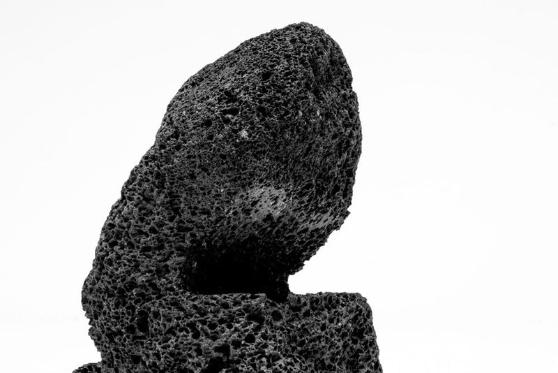 Black Lava Rock Mound Hardscape - Buce Plant