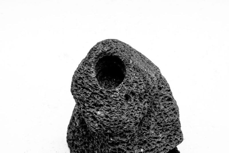 Black Lava Rock Mound Hardscape - Buce Plant