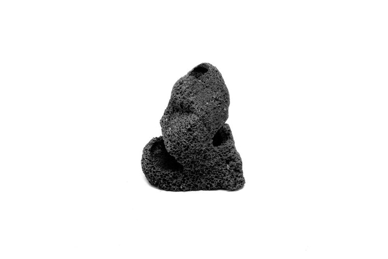 Black Lava Rock Mound Hardscape - Buce Plant