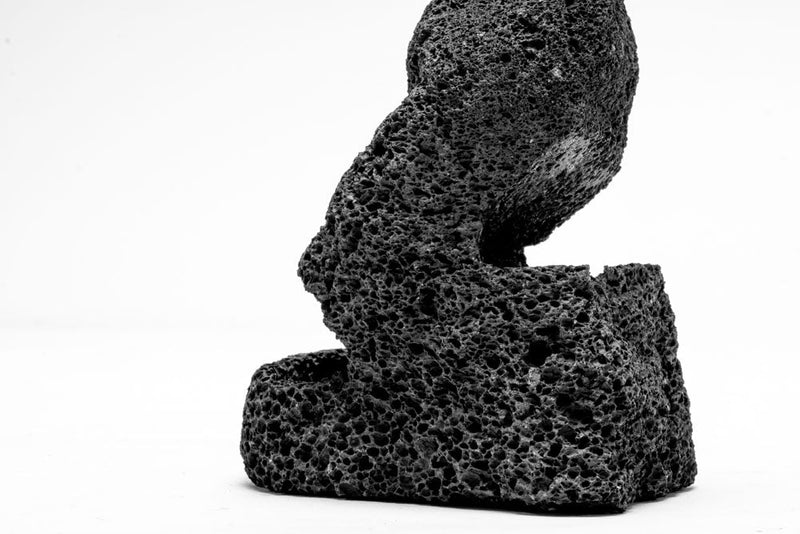 Black Lava Rock Mound Hardscape - Buce Plant