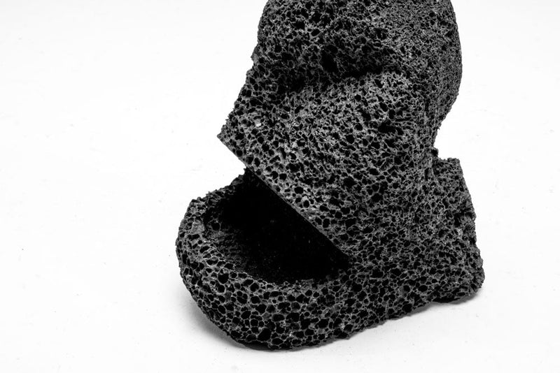 Black Lava Rock Mound Hardscape - Buce Plant