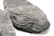 Black River Slate from UNSHARDSCAPE, showcasing durable natural hardscape stone with a sleek black finish for landscaping projects.