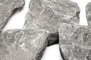 Black River Slate hardscape stone from UNSHARDSCAPE, showcasing smooth, dark natural slate surface for garden and landscape design.