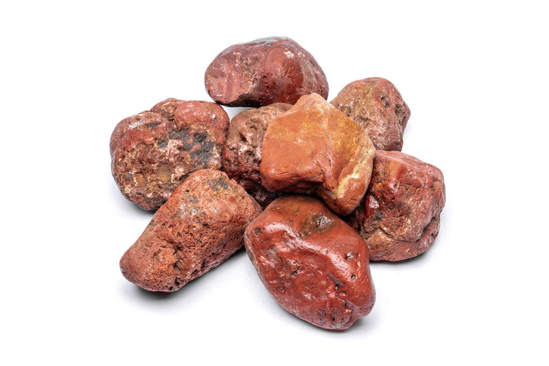 Blood Stone from UNSHARDSCAPE, a natural stone with rich red and dark patterns, shown in a close-up image.