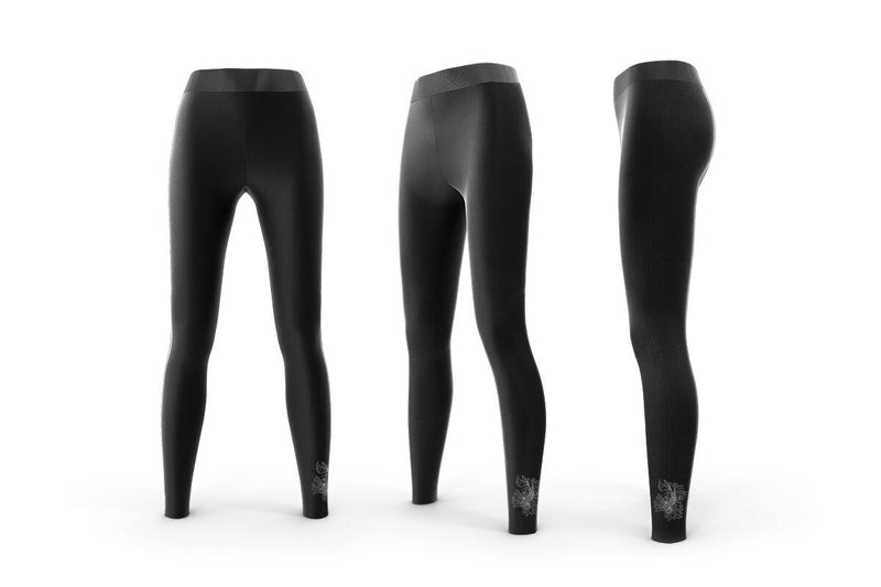 Black Buce Pants leggings from BP Apparel, featuring a comfortable fit and stylish design, shown on a model.
