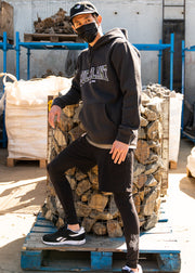 Black Buce Pants Leggings by BP Apparel, featuring a stretchy, comfortable fit and sleek design for active or casual wear.