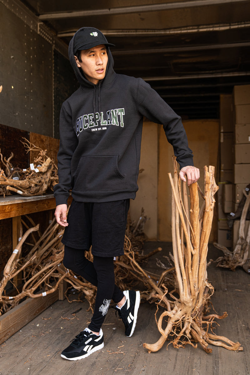 BP Apparel Buce Pants Leggings in black, stretchy athletic leggings with a high waist and comfortable fit.