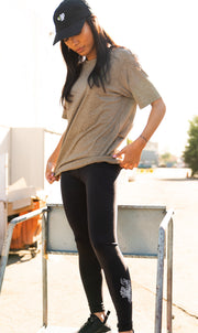 Black Buce Pants Leggings by BP Apparel, stretchy and comfortable for activewear or casual wear.