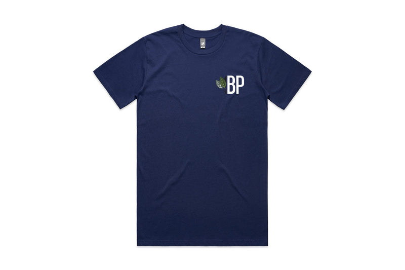Navy Bucey Hustle Tee by Epic Imprints, casual apparel featuring a stylish graphic design on soft fabric.