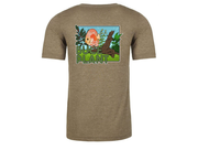 Sage Buce Plant Discus Tee by BP Apparel, casual short-sleeve shirt with botanical print, comfortable and stylish for everyday wear.