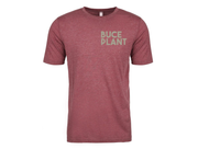 BP Apparel Buce Plant Discus Tee in smoked paprika, casual apparel shirt with plant-inspired design, front view showing vibrant color.