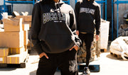 Buce Plant embroidered hoodie by BP Apparel, showcasing detailed plant embroidery on a cozy casual sweatshirt.