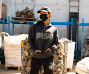 Embroidered hoodie by BP Apparel featuring a detailed buce plant design on soft, comfortable apparel.