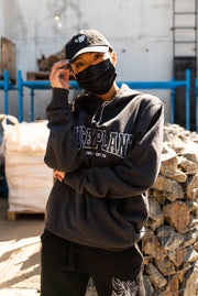 BP Apparel Buce Plant embroidered hoodie, soft fabric with detailed plant embroidery, casual apparel for comfortable style.