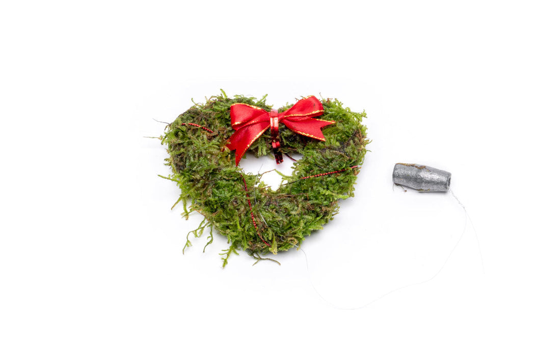 Christmas Moss Heart Shaped Wreath
