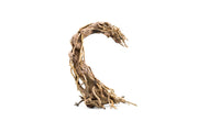 Crescent-shaped bonsai tree aquarium driftwood by UNSBONSAI, showcasing natural wood with a unique crescent form for aquatic decor.