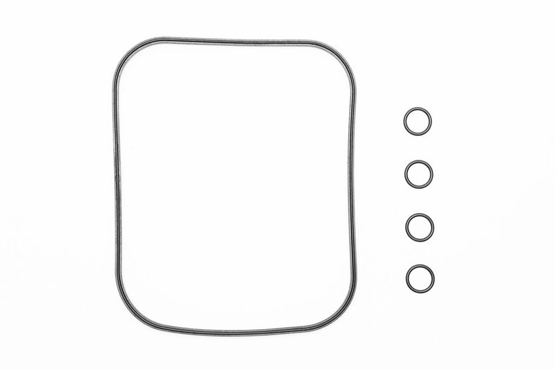 UNSFILTER Delta 120 gasket and O-ring set for filter maintenance, showing various rubber seals and rings arranged neatly.