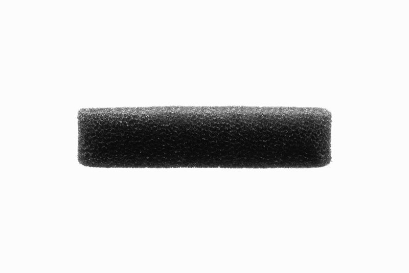 Black Delta 90 sponge filter by UNSFILTER, showing a close-up of the black foam filtering sponge for aquarium use.