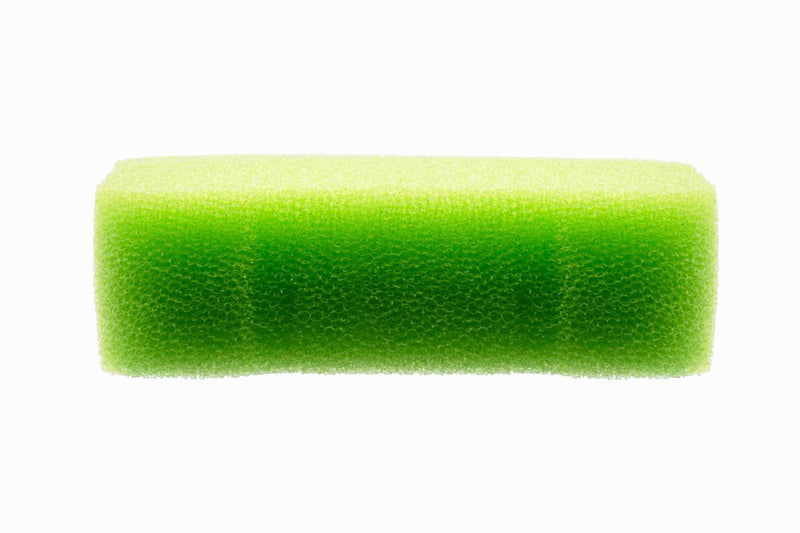 UNSFILTER DELTA 90 Green Sponge filter for aquariums, showing the vibrant green sponge with textured surface for filtration.