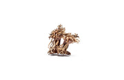 Small UNSBONSAI double bonsai tree aquarium driftwood showcasing intricate, natural wood shapes for aquatic décor.