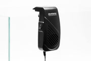 Dymax Vortex cooling fan accessory showing a compact black fan with blades and mounting frame, designed for electronic cooling.