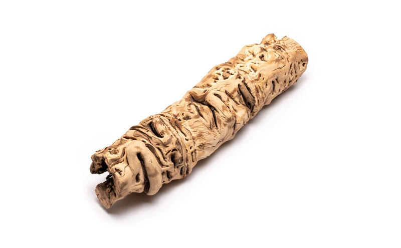 Large Grape Wood Hollow Log from DH, 14-26 inches, featuring a natural hollow design and textured grape wood surface.