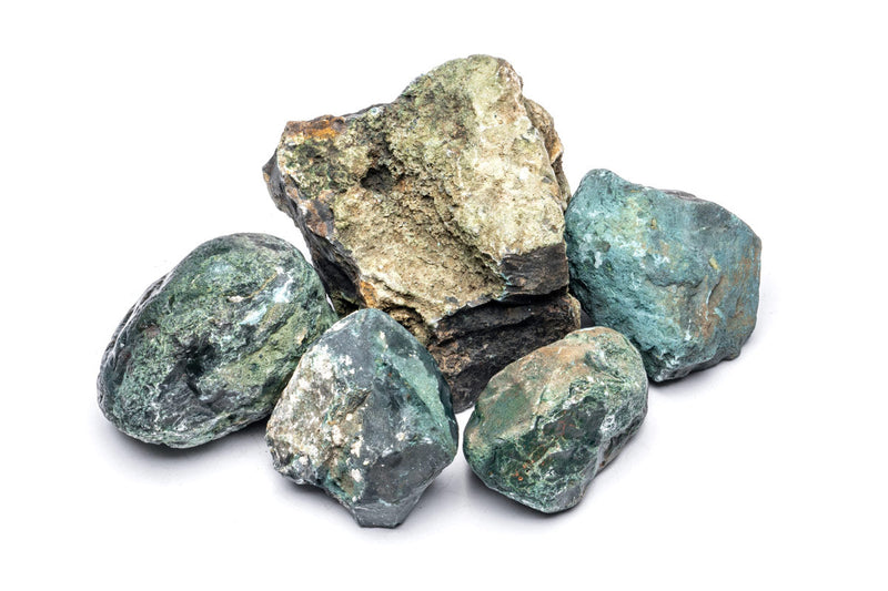 Smooth green jade stone from UNSHARDSCAPE, showcasing its polished surface and natural stone texture.