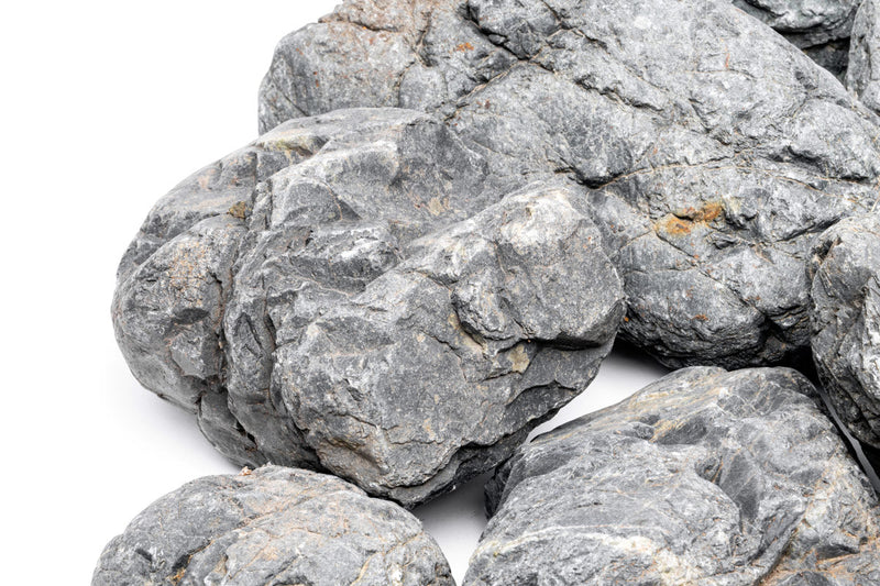 Uneven gray Marsh Stone from UNSHARDSCAPE, used for landscaping and decorative stone features in outdoor spaces.