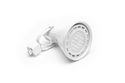 White ONF Aditya Plant Track Light mounted on ceiling, adjustable spotlight for indoor plant lighting in modern home decor.