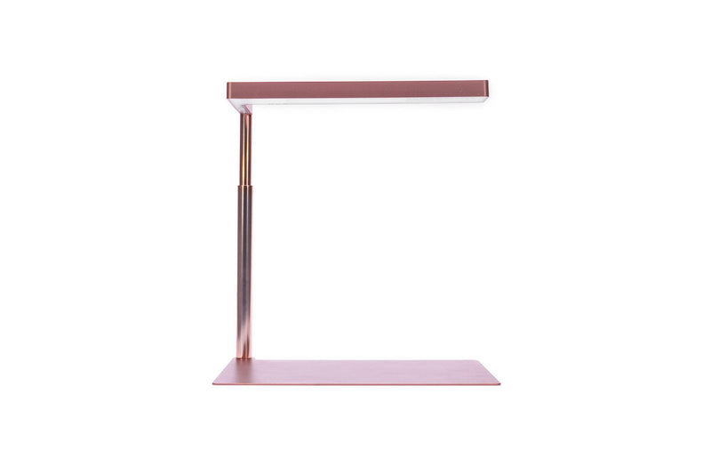 ONF Flat Nano Stand LED Light in Rose Gold, compact lighting device with adjustable stand, ideal for photography or video setup.