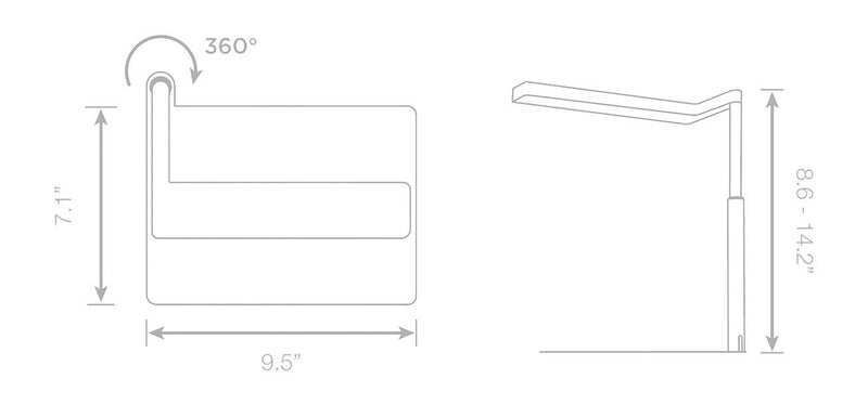 ONF Flat Nano+ Stand LED Light in white, portable lighting device with adjustable stand for photography or video use.