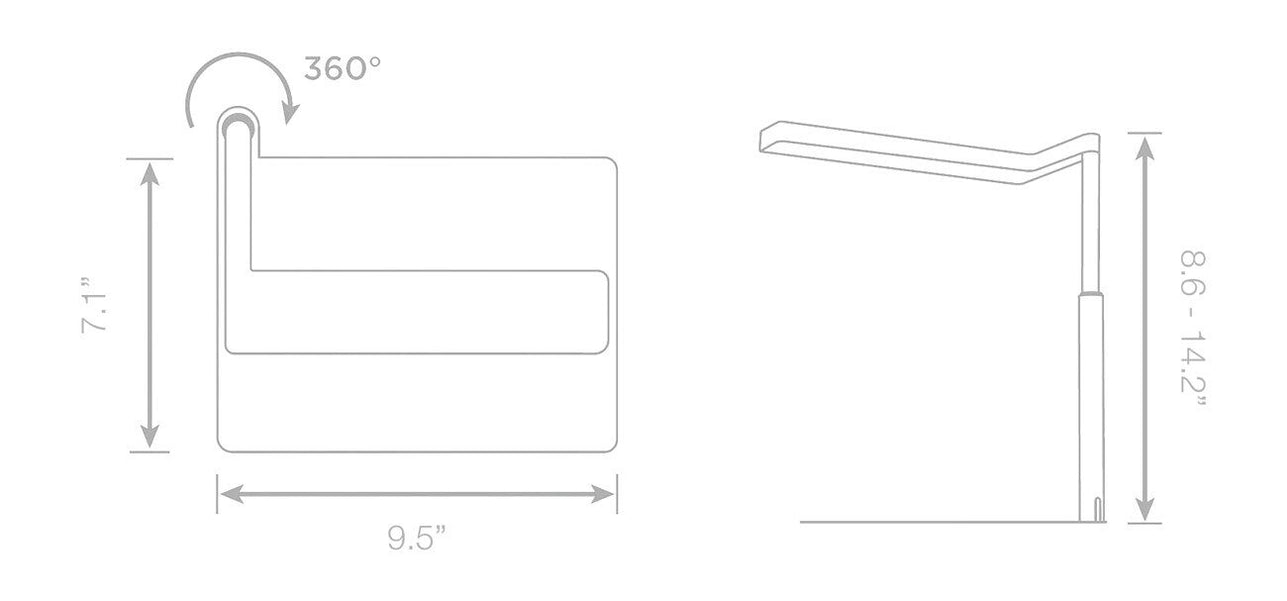 ONF Flat Nano+ Stand LED Light - White — Buce Plant