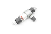 Qanvee CO2 inline atomizer for carbon dioxide inflation, compact and durable for bike tires and cycling applications.