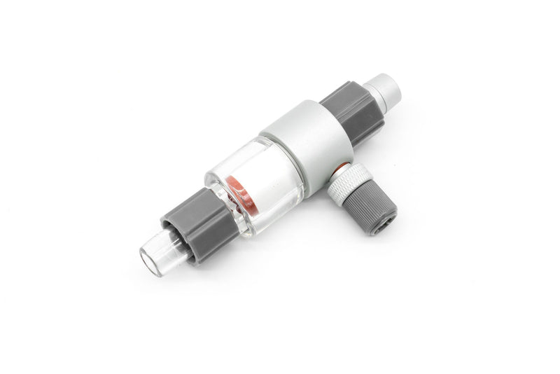 Qanvee CO2 inline atomizer for carbon dioxide inflation, compact and durable for bike tires and cycling applications.