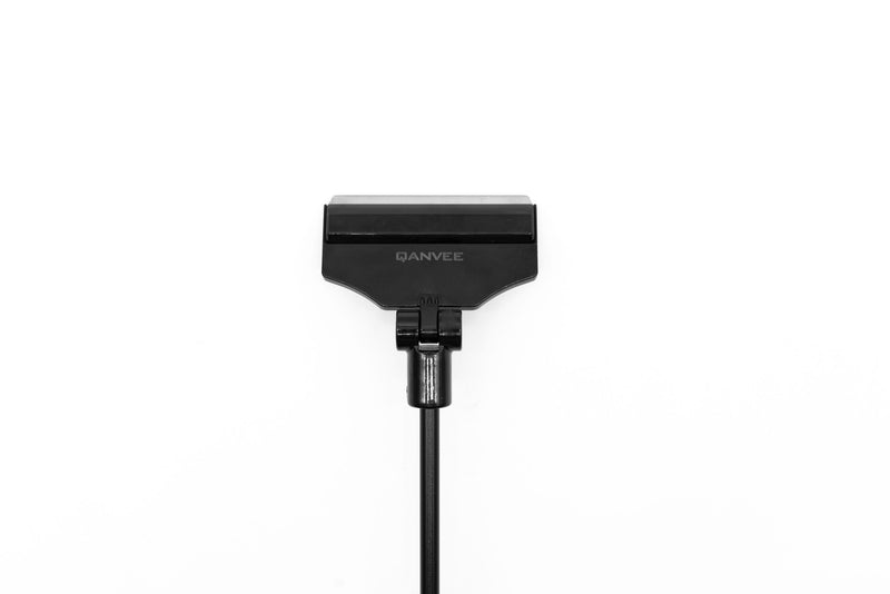 Qanvee fixed and adjustable algae scraper accessory with ergonomic handle, designed for cleaning aquarium glass and surfaces.