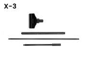Qanvee fixed and adjustable algae scraper accessory with ergonomic handle for cleaning aquarium glass and removing algae buildup.