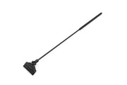 Qanvee fixed and adjustable algae scraper in black, with ergonomic handle for cleaning aquarium glass and removing algae buildup.