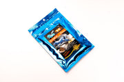 SL AQUA MORE Crayfish food in 30g packaging, showing colorful dried crayfish for aquatic pet nutrition.